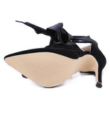 Pointed Ribbon Strap Women Stiletto