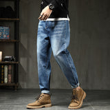 Loose Plus Stretch Feet Jeans