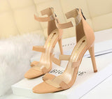 Slim thin stiletto sandals