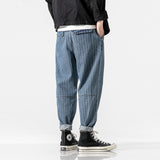 Striped Loose Harem Jeans