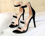 Slim thin stiletto sandals