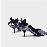 Pointed Toe Bowtie Women Sandals